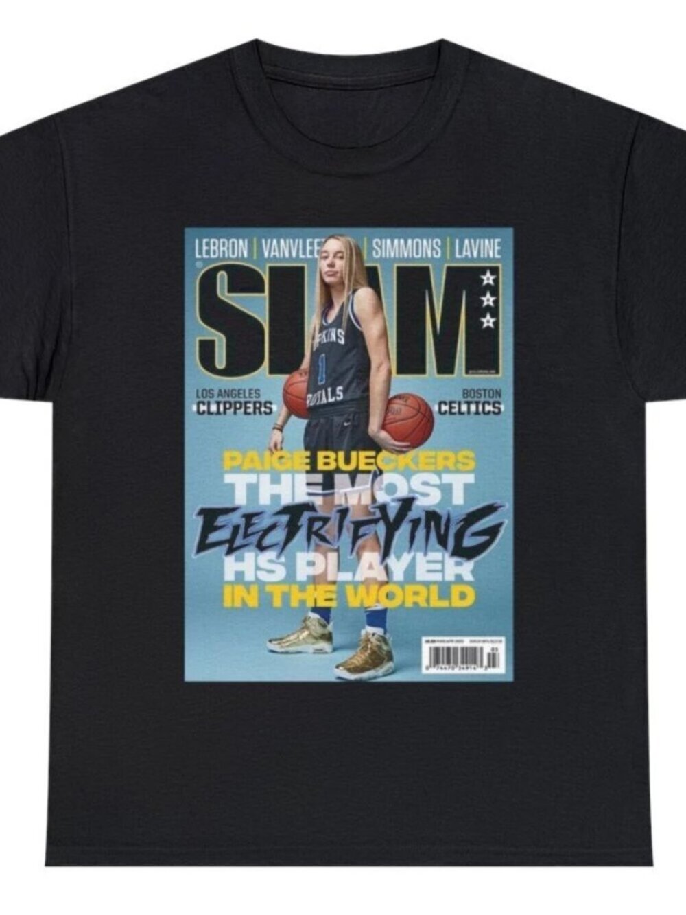 Paige Bueckers WNBA Slam Cover Tee Shirt 276